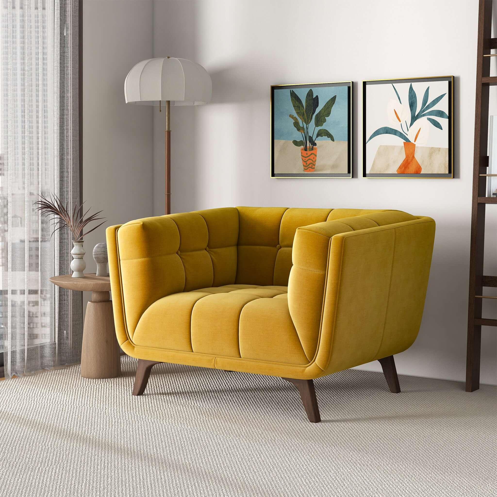 Hancock Velvet Lounge Chair