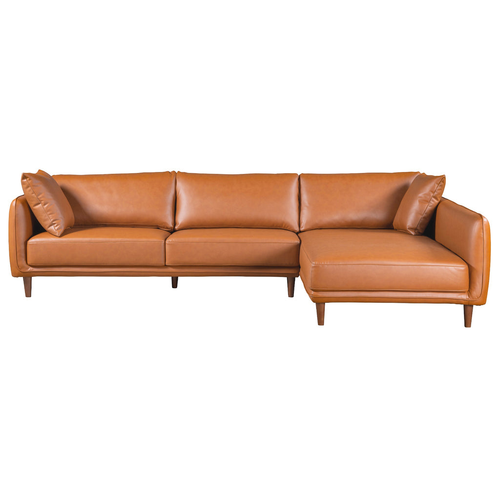 Harlow Vegan Leather Sectional Sofa