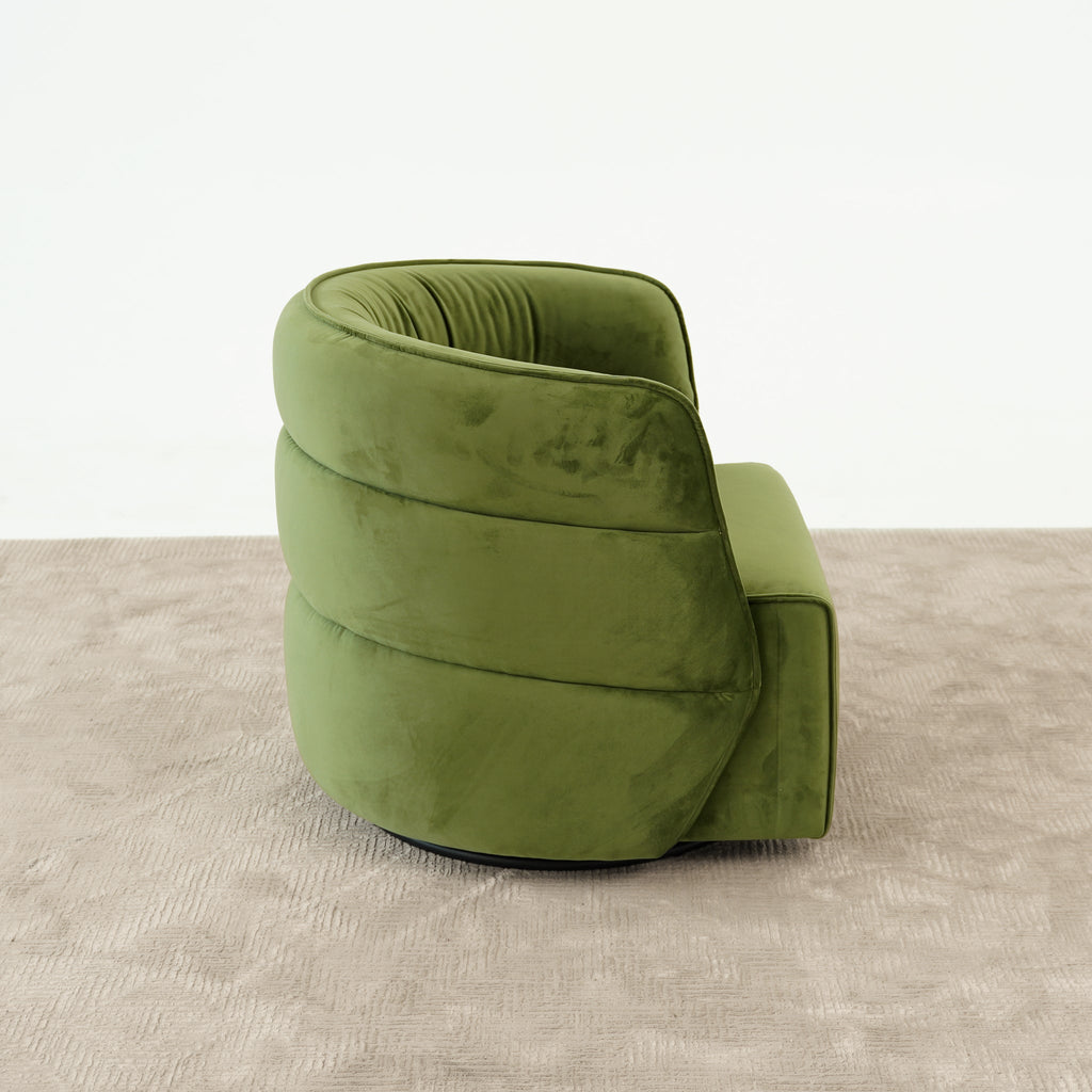 Henley Velvet Swivel Chair