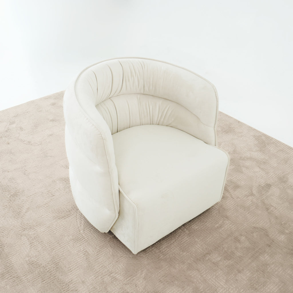 Henley Velvet Swivel Chair