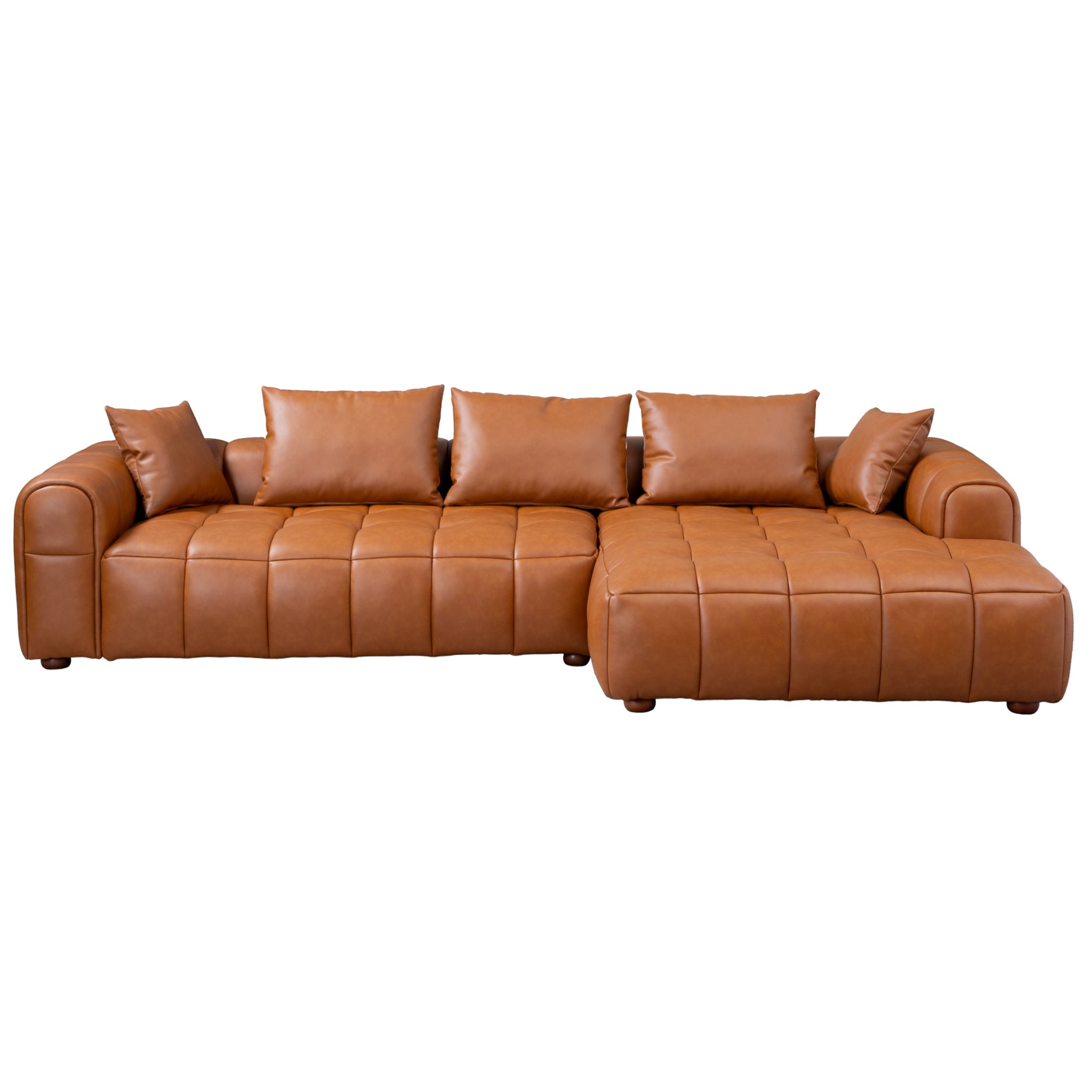 Sofia Composite Leather Sectional Sofa