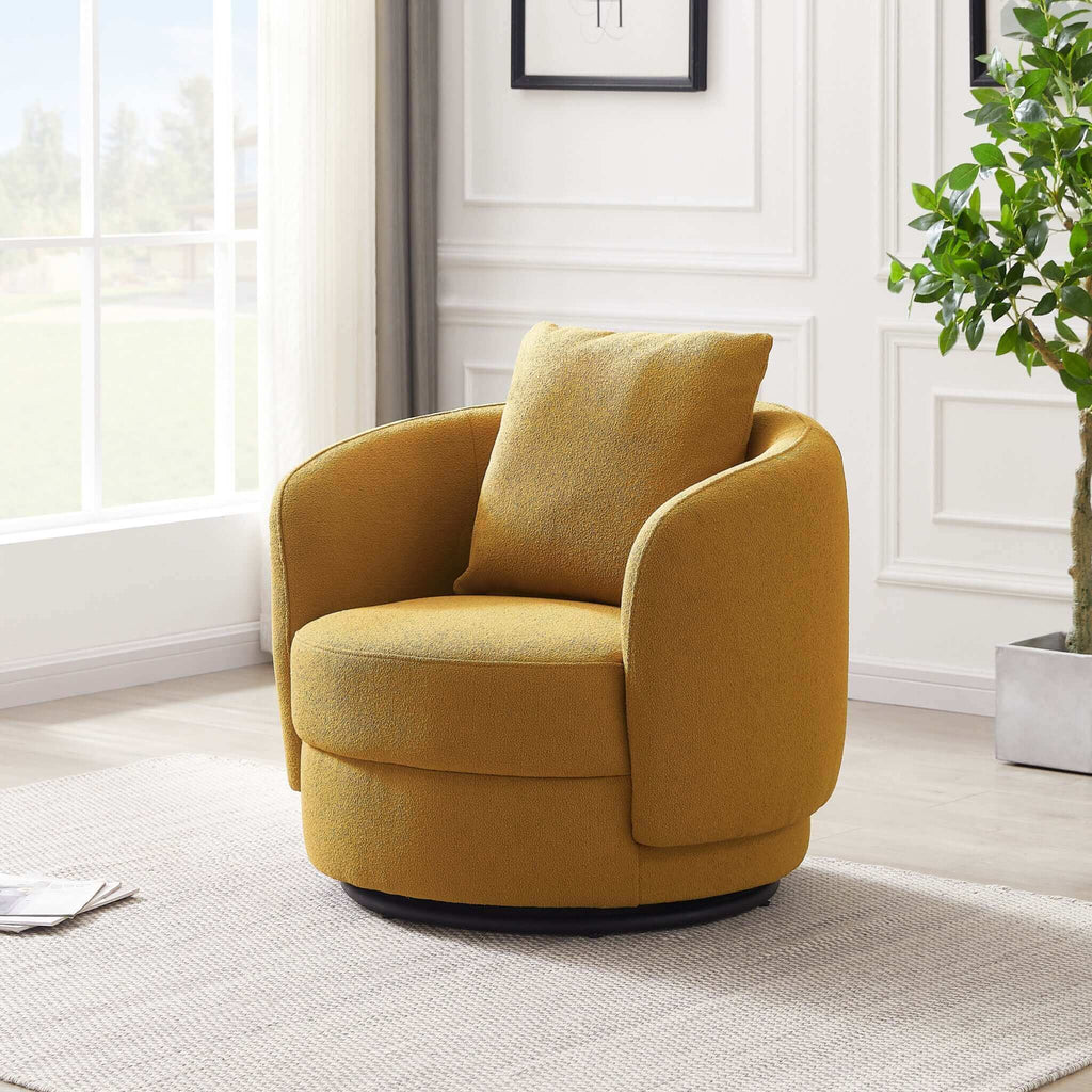 Times Boucle Swivel Chair