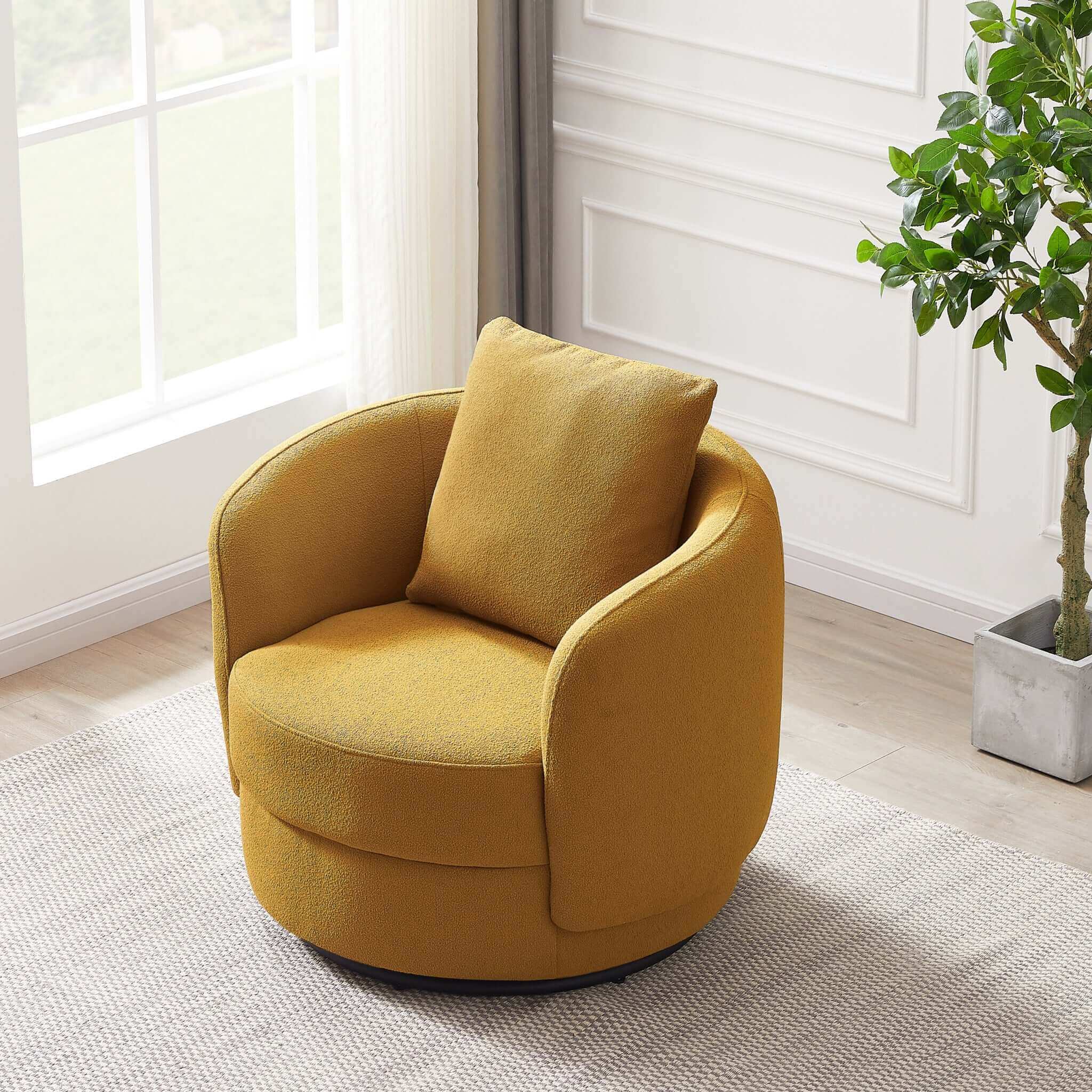 Times Boucle Swivel Chair
