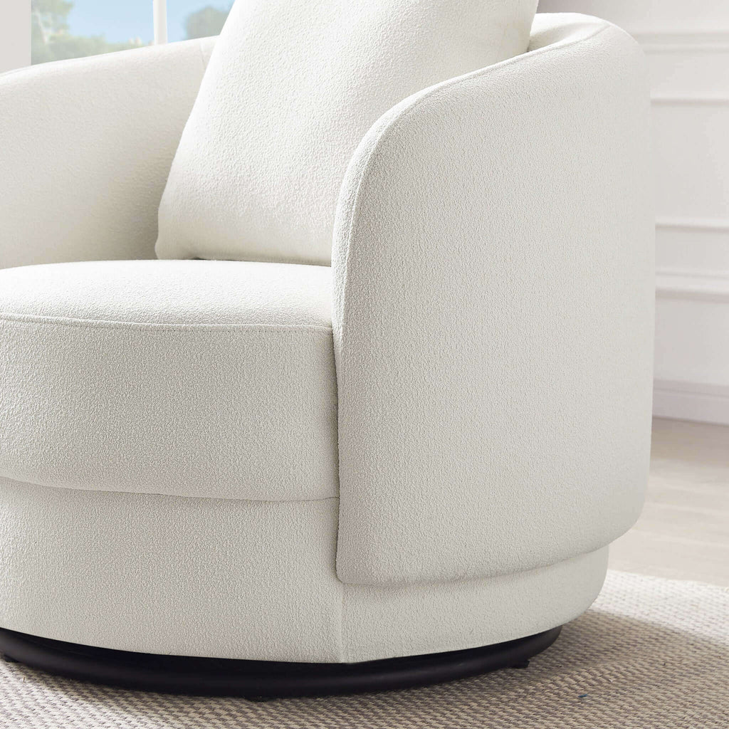 Times Boucle Swivel Chair