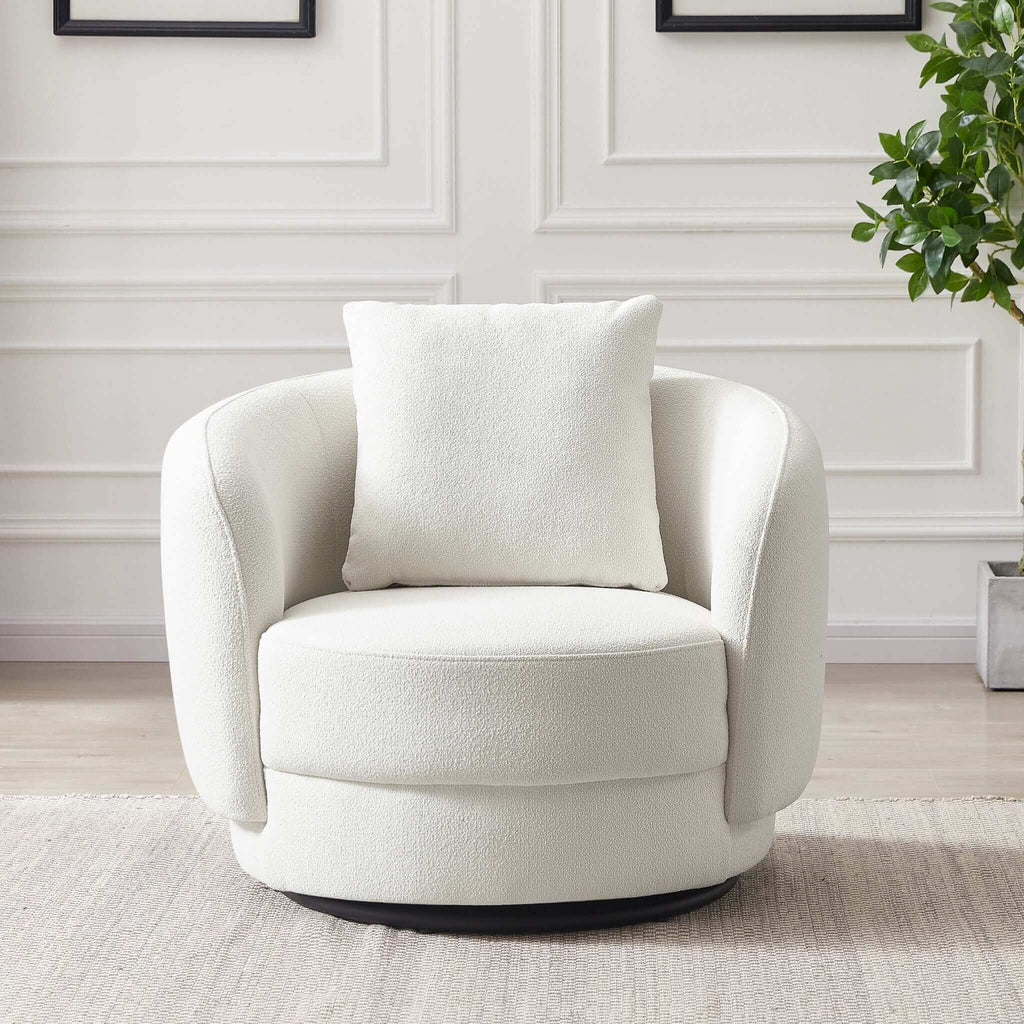 Times Boucle Swivel Chair
